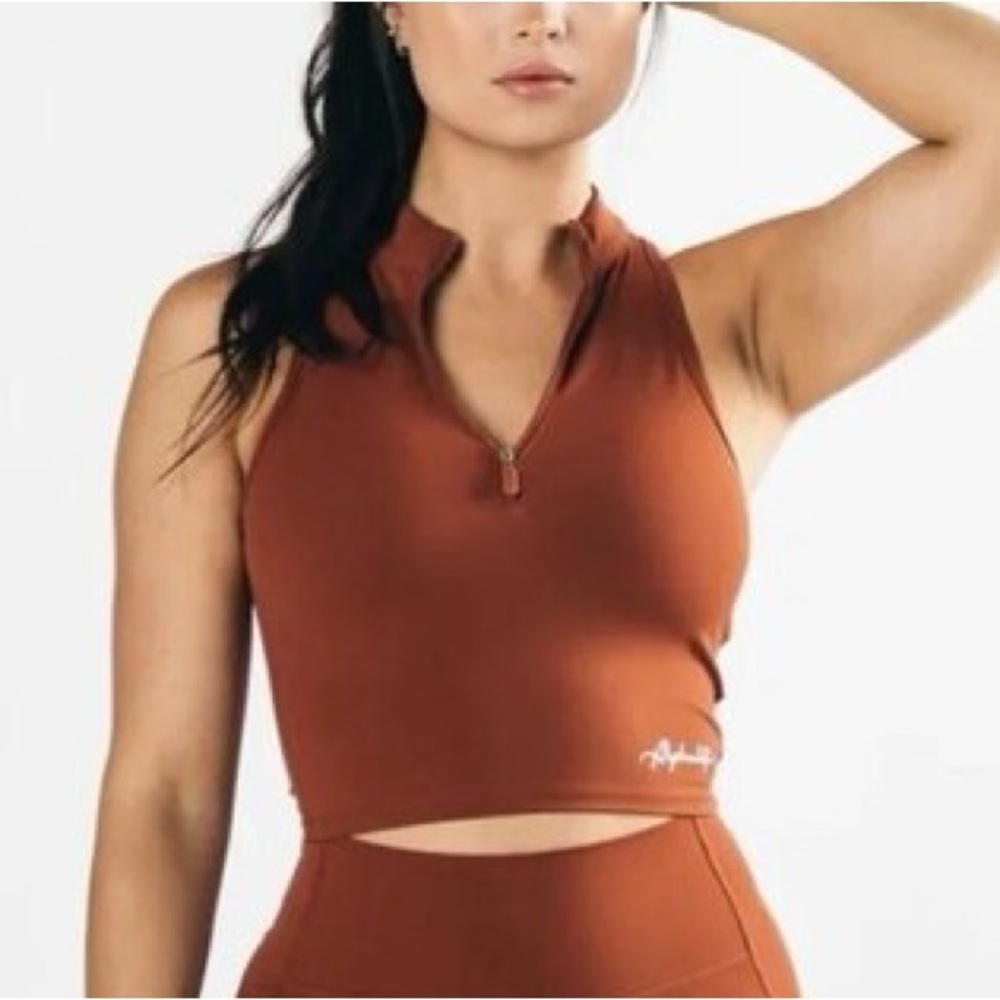 New Alphalete half-zip tank top